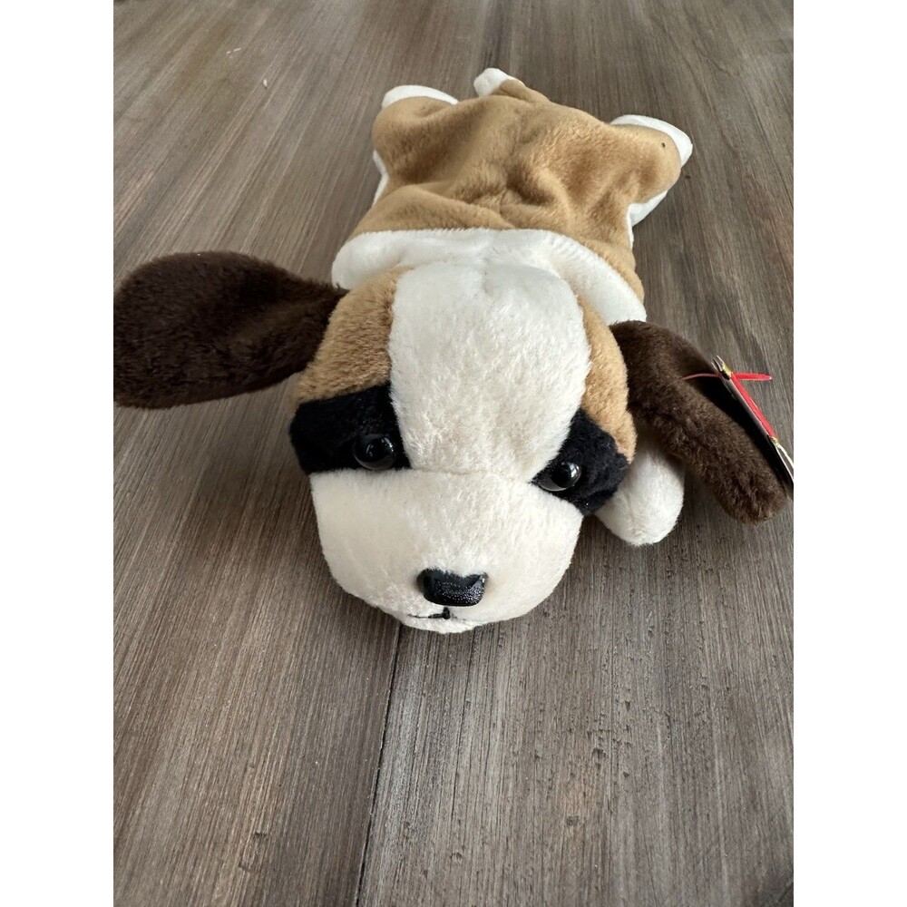 Bernie The St. Bernard Dog Beanie Baby 1996 Vintage 4109 PVC Pellets Rare Mint